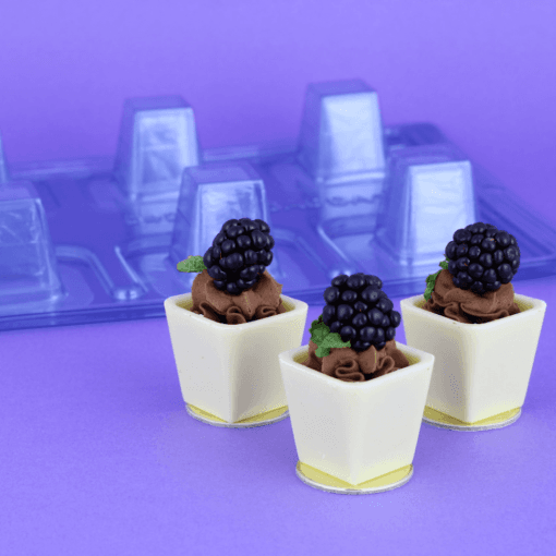 Molde Para Chocolate Bwb - Cubo Abierto Alargado (6 Cavidades) - Imagen 3