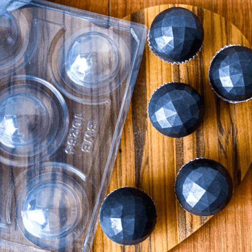 Molde Para Chocolate Bwb - Bombon Esfera Geometrica (5 Cavidades)