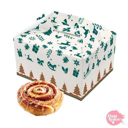 Caja Picnic Con Asa Y Ventana - Navidad