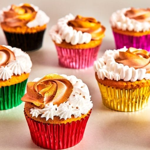 Capsulas Cupcakes Papel Aluminio "foil" Funcakes - Negro Metalico