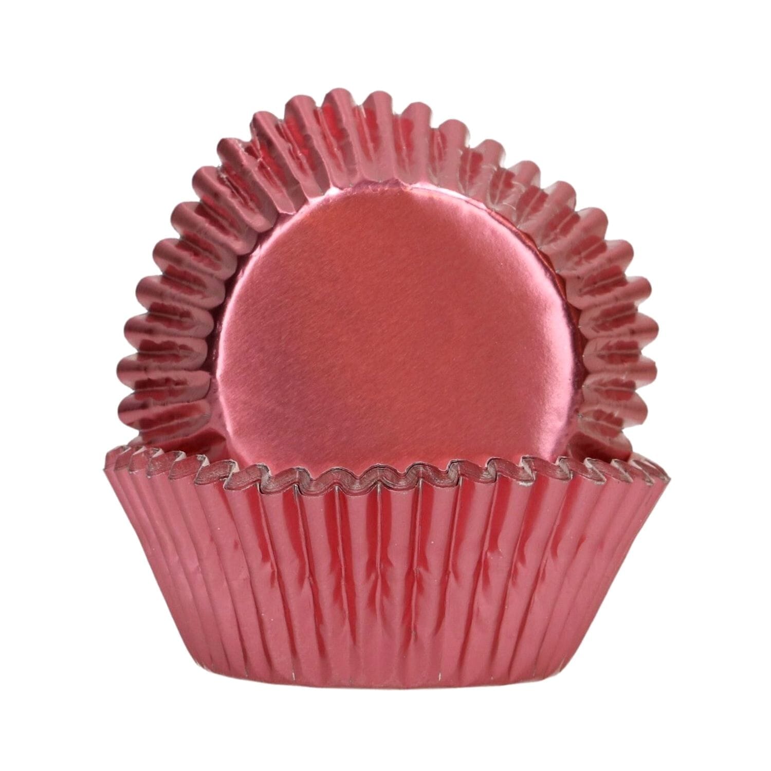 Capsulas Cupcakes Papel Aluminio "foil" Funcakes - Oro Rosado Metalico