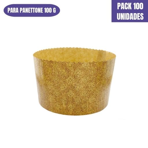 Molde De Papel Para Panettone Mini (panettoncino) - 100 G [100 Unidades]