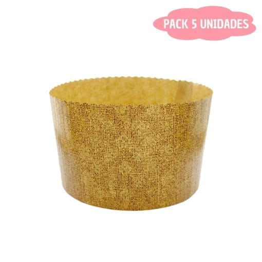 Molde De Papel Para Panettone Mini (panettoncino) - 100 G [5 Unidades]