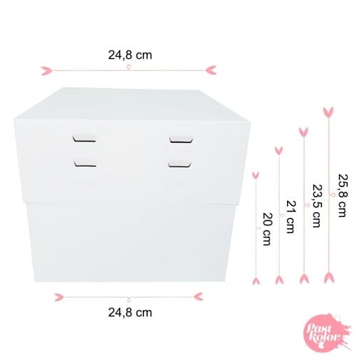 Caja Para Tarta 4 Alturas Ajustables - 24,8 Cm