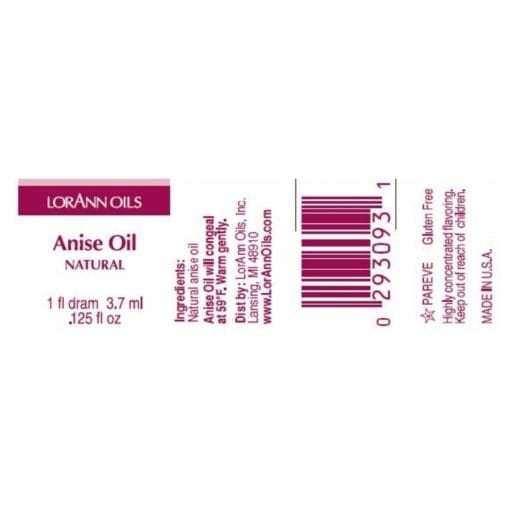 Aceite Aromatico Lorann - Anis / Anise (3,7 Ml)