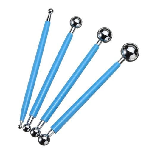 Set Estecas Metalicas De Modelado Con Forma De Bola