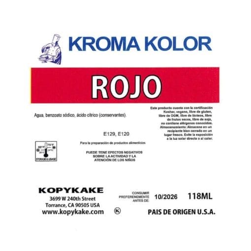 Colorante Aerografo "kroma Kolor" Kopykake - Rojo (118 Ml) - Imagen 3