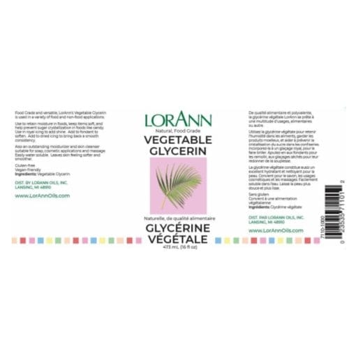 Glicerina Vegetal Lorann - 473 Ml - Imagen 2