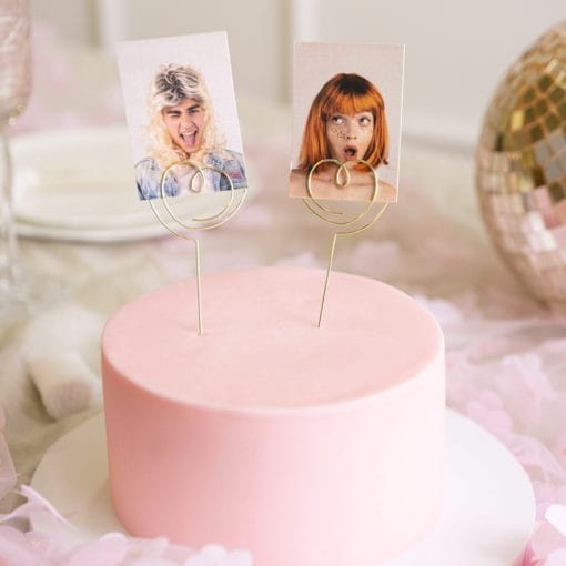 Topper Corazon Abierto Oro - Partydeco (2 U)
