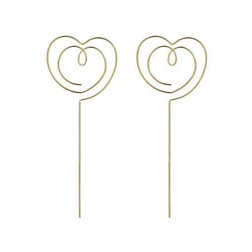 Topper Corazon Abierto Oro - Partydeco (2 U) - Imagen 2
