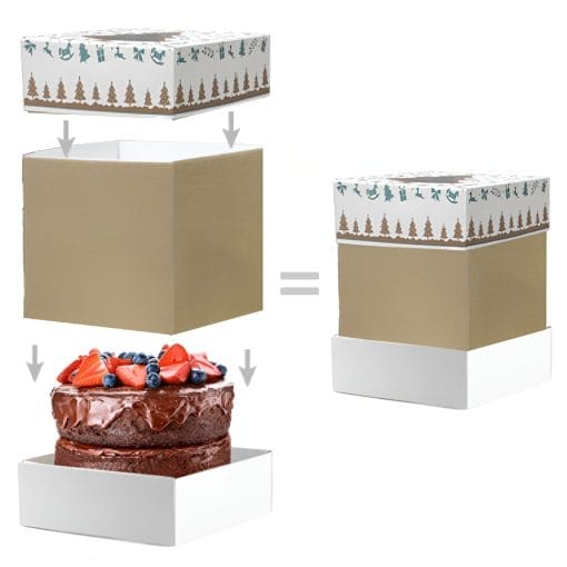 Soporte Extension Reversible De Caja Para Tarta - 32,5 Cm - Imagen 2