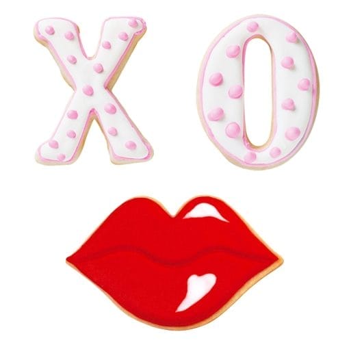 Set Cortadores Wilton - Labios & "xo" San Valentin