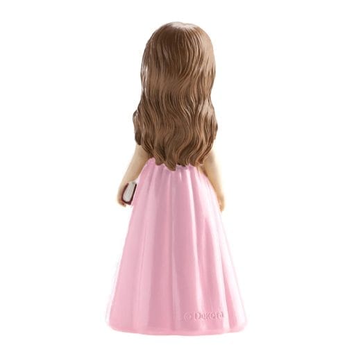 Figura Para Tarta Comunion - NiÑa Con Falda Rosa - Imagen 2