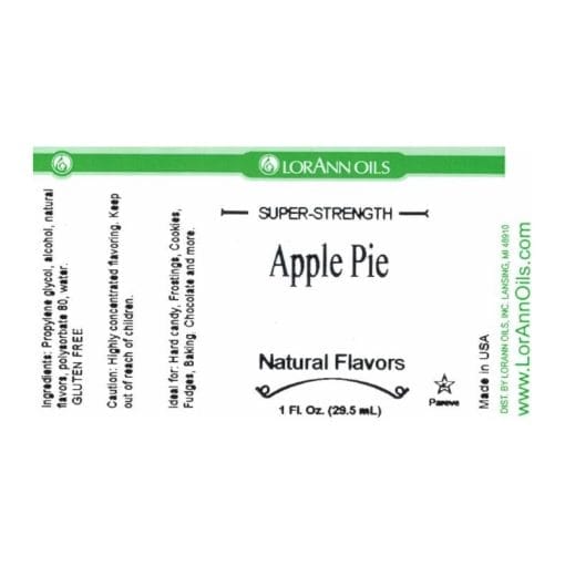 Aroma "super-strength" Lorann - Tarta De Manzana / Apple Pie (29,5 Ml) - Imagen 2
