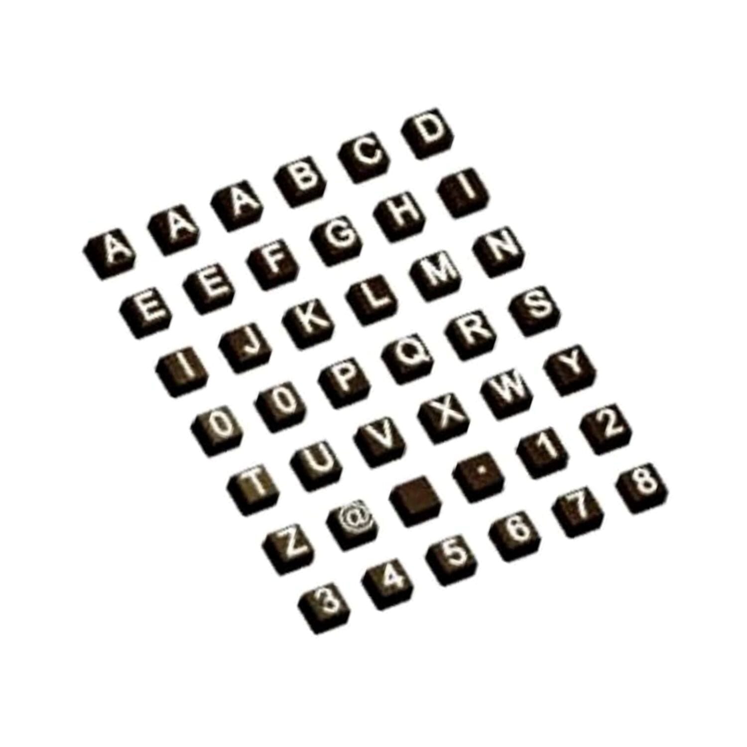 Molde Para Chocolate Bwb - Bombon Alfanumerico - Imagen 2