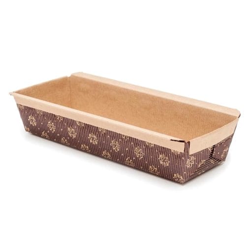 Molde De Papel Rectangular Para Plum Cake - 20 X 6,5 Cm