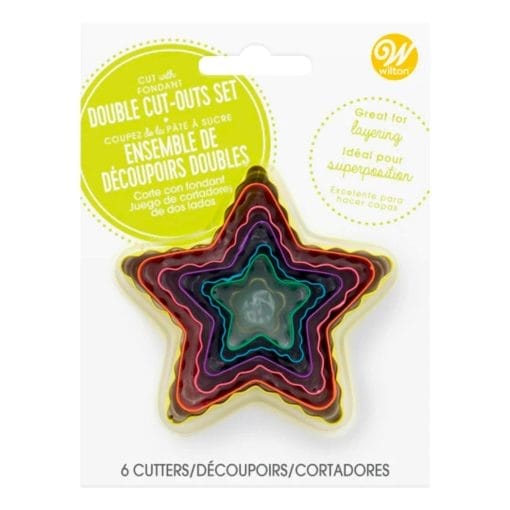 Set Cortadores Doble Cara Wilton - Estrellas