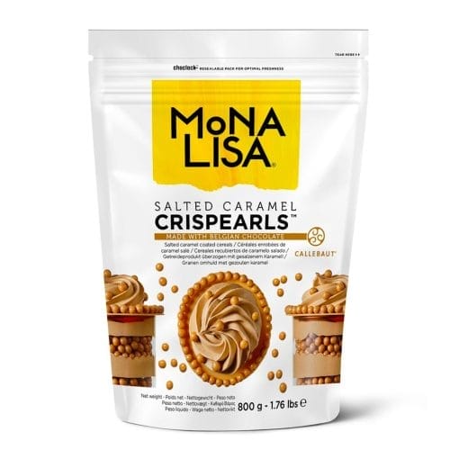 [p. Caduc.] Perlas De Chocolate "crispearls" Mona Lisa De Callebaut - Caramelo Salado (800 G)