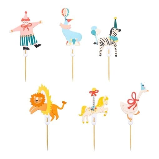 Topper Para Cupcakes Partydeco - Circo