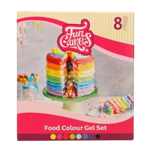 Set 8 Colorantes En Gel Funcakes - Imagen 2