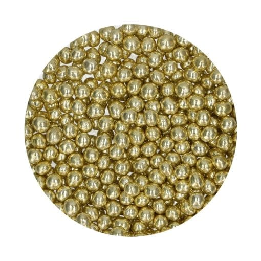 Perlas De Chocolate Crujiente Funcakes - Amarillo Metalizado (60 G) - Imagen 2