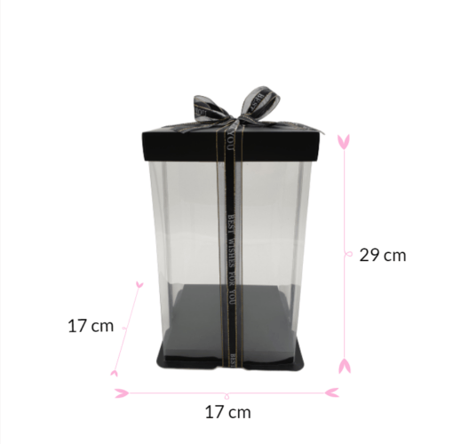 Caja Para Tarta Deluxe Negra - 17 X 29 Cm
