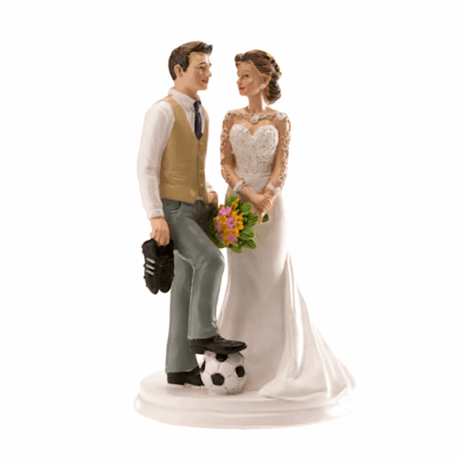 Figura Para Tarta Pareja Futbolera