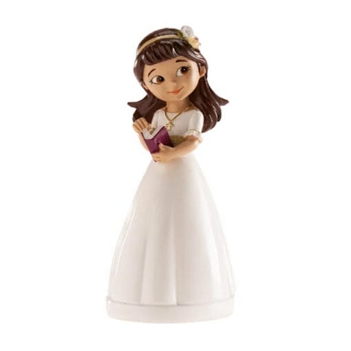 Figura Para Tarta Comunion - NiÑa Con Diadema