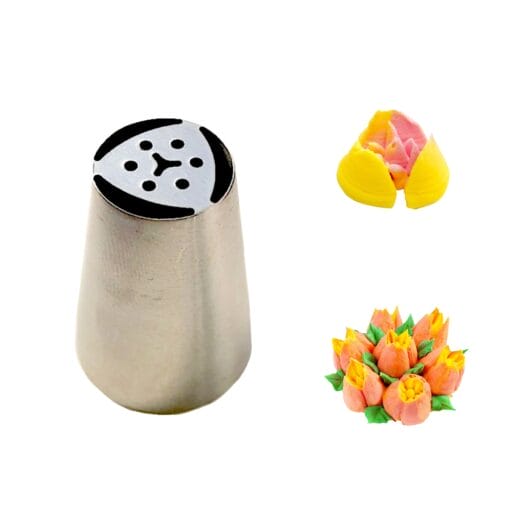 Boquilla De Acero Inoxidable - Tulipan (3 Petalos) - Imagen 2