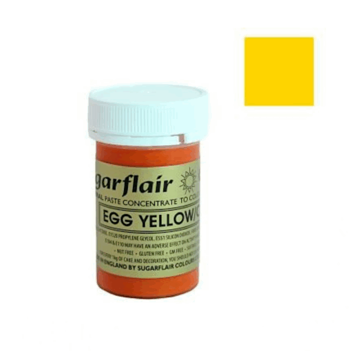 Colorante En Pasta Espectral Sugarflair Egg Yellow / Amarillo Huevo 25 G