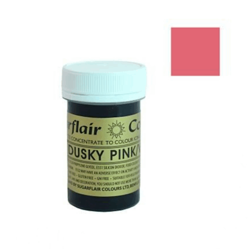 Colorante En Pasta Espectral Sugarflair - Dusky Pink / Rosa Oscuro 25 G