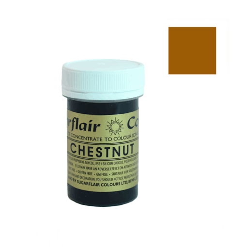 Colorante En Pasta Espectral Sugarflair - Chestnut / CastaÑa 25 G