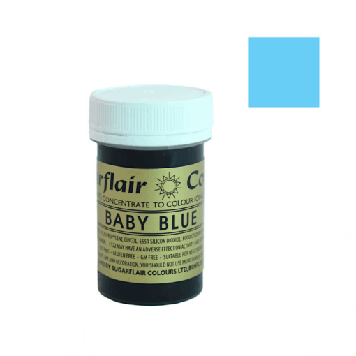 Colorante En Pasta Espectral Sugarflair - Baby Blue / Azul Bebe 25 G