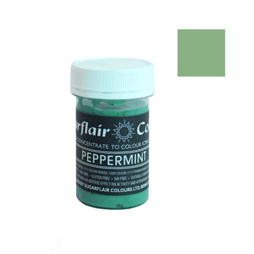 Colorante En Pasta Pastel Sugarflair - Peppermint / Menta 25 G