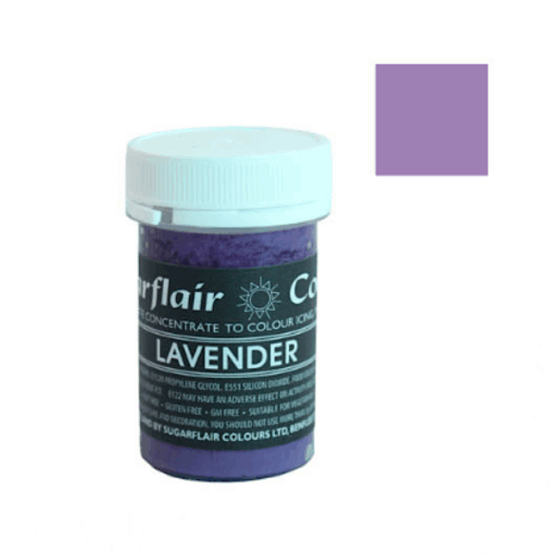 Colorante En Pasta Pastel Sugarflair - Lavander / Lavanda 25 G