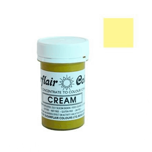 Colorante En Pasta Tartranil Sugarflair - Cream / Crema 25 G