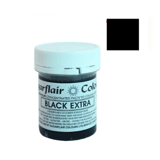 Colorante En Pasta Sugarflair - Black Extra / Negro Extra 42 G