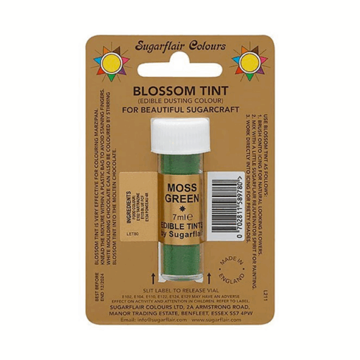 Colorante En Polvo Mate Sugarflair - Moss Green / Verde Musgo 7 Ml