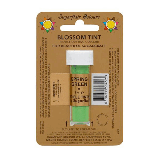 Colorante En Polvo Mate Sugarflair - Spring Green / Verde Primavera 7 Ml