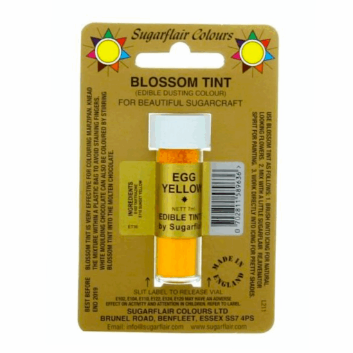 Colorante En Polvo Mate Sugarflair - Egg Yellow / Amarillo Huevo 7 Ml