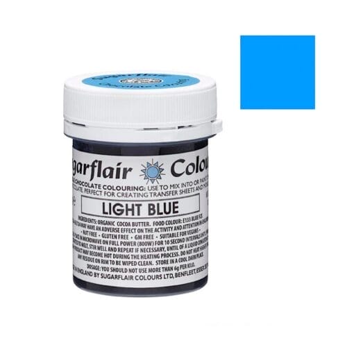 Colorante Para Chocolate Sugarflair - Light Blue / Azul Claro 35 G