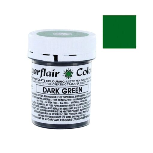 Colorante Para Chocolate Sugarflair - Dark Green / Verde Oscuro 35 G