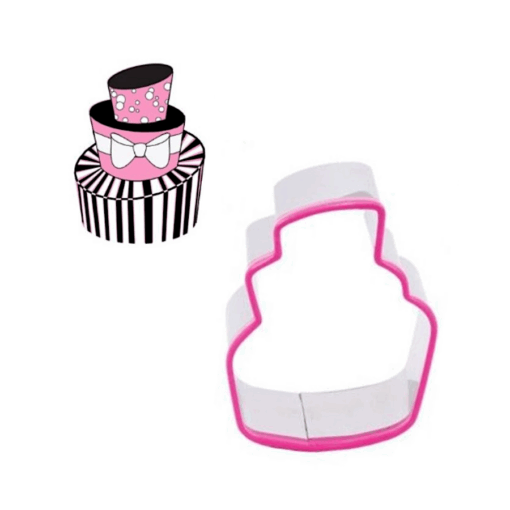 Cortador Metalico + Texturizador Blossom - Tarta Inclinada
