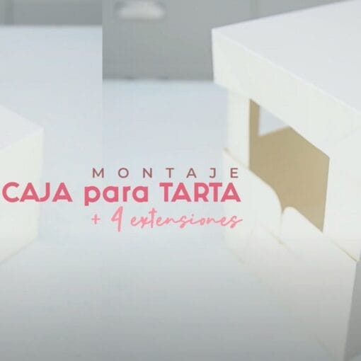 Caja Para Tarta Blanca - 20 Cm + Extensiones 30,5 Cm (sin Emblistar)