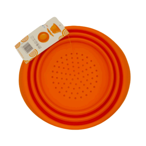 Colador Silicona Plegable Pavoni - Naranja 14 Cm - Imagen 2