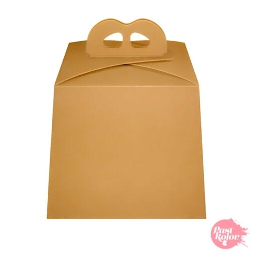Caja Para Panettone Kraft - 16,8 Cm / 15,5 Cm H
