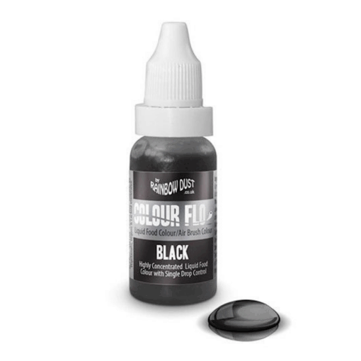 Colorante Liquido "flo" Rainbow Dust - Black/ Negro 19 G
