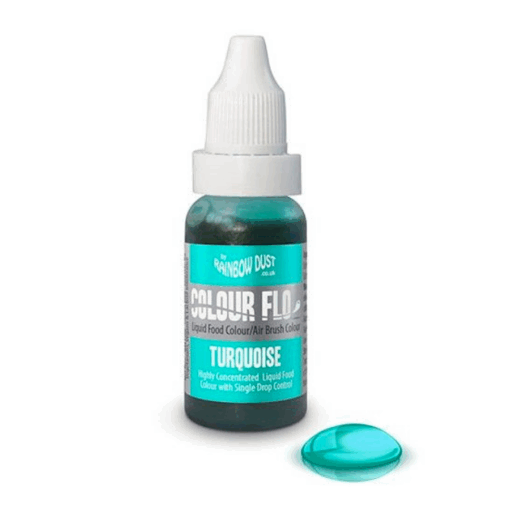 Colorante Liquido "flo" Rainbow Dust - Turquoise / Turquesa 19 G