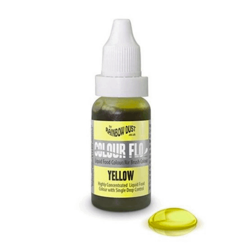 Colorante Liquido "flo" Rainbow Dust - Yellow / Amarillo 19 G