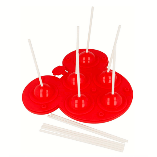 Molde De Silicona Para 6 Cake Pops "family Bakery Disney" + Sticks